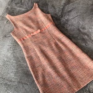 GAP Pink Sleeveless Tweed Dress
